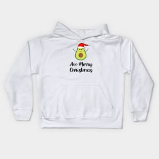 Avocado Merry Christmas, Vegan Chrismas Kids Hoodie